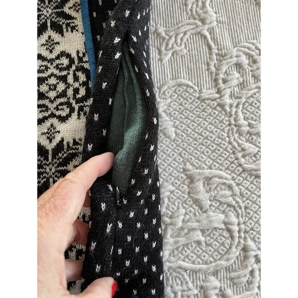 Icelandic Design Wool Blend Full Zip Sweater Pockets #53892 Ladies XL - Picture 10 of 12